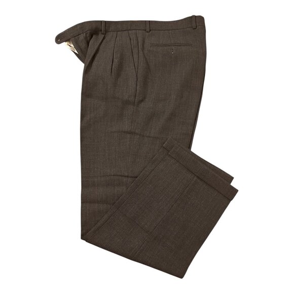Zanella Charcoal Gray Cuffed Slacks Size 36 - Picture 1 of 4